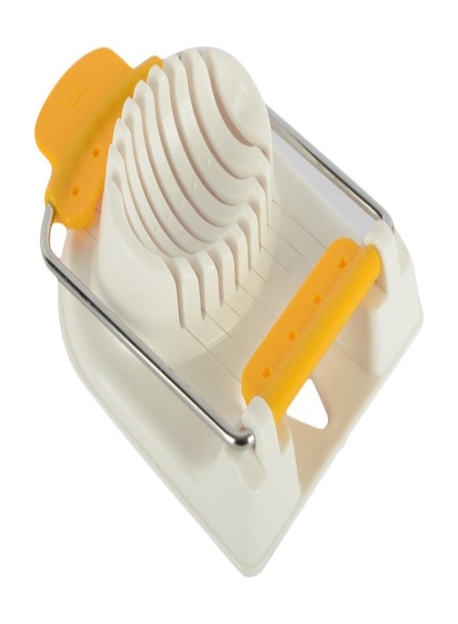 Kai Japan Stainless Steel Egg Slicer, White & Yellow - Image 2